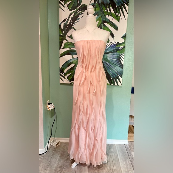 White by Vera Wang Dresses & Skirts - White by Vera Wang Soft Pink Strapless Pleated Gown for Weddings